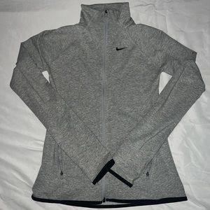 Gray Nike Dri-Fit Zip Up